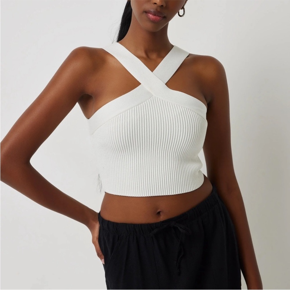 Babaton Sculpt Knit Criss Cross Cropped Tank - Picture 3 of 10